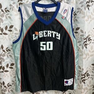 New York Liberty Jersey Rebecca Lobo #50 Champion Size XL Logo WNBA Basketball